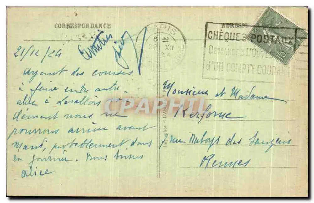 PARIS - Notre-Dame - A Abside - Verso