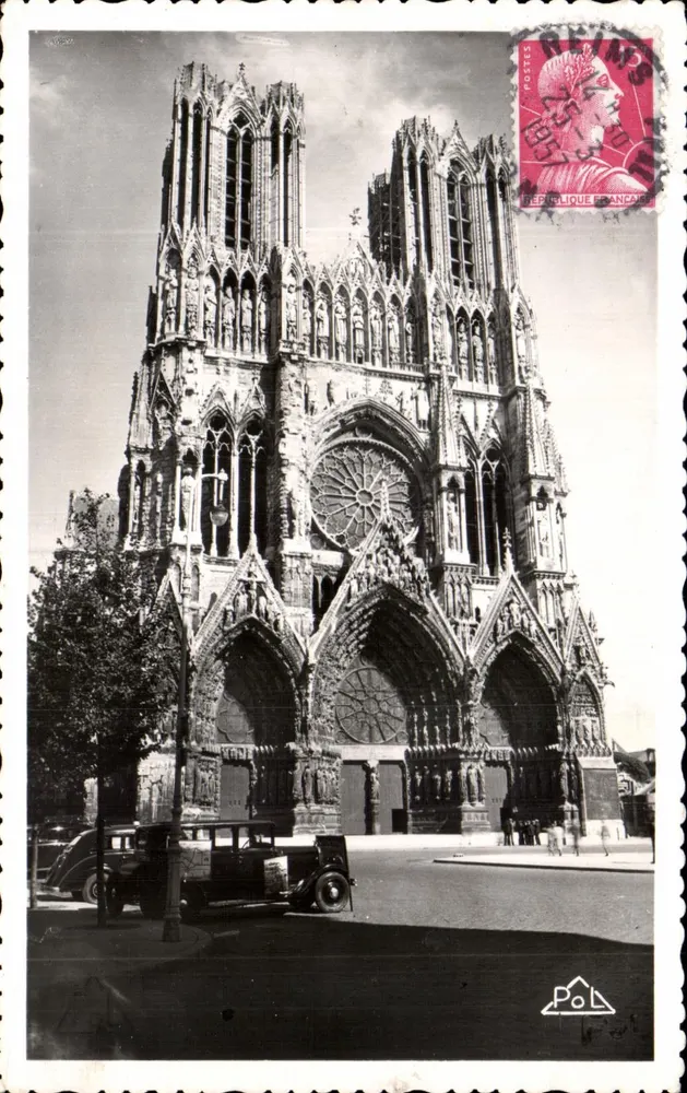 Reims - A Catedral — fotografia — Jacques Fréville, n°9 - Frente