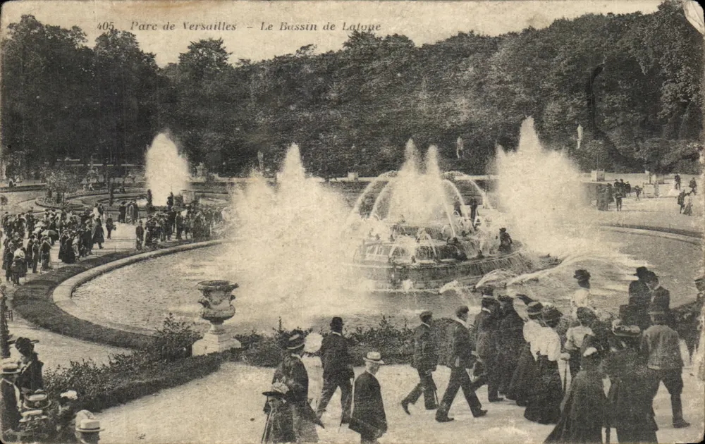 Parc de Versailles — Le Bassin de Latone — Héliotypie Bourdier et Faucheux, Versailles, n°405 - Vorderseite
