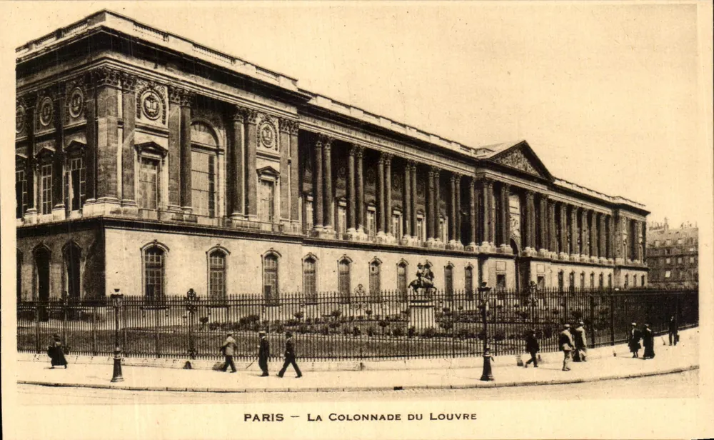 Paris — A Colunata do Louvre — Editor não identificado - Frente