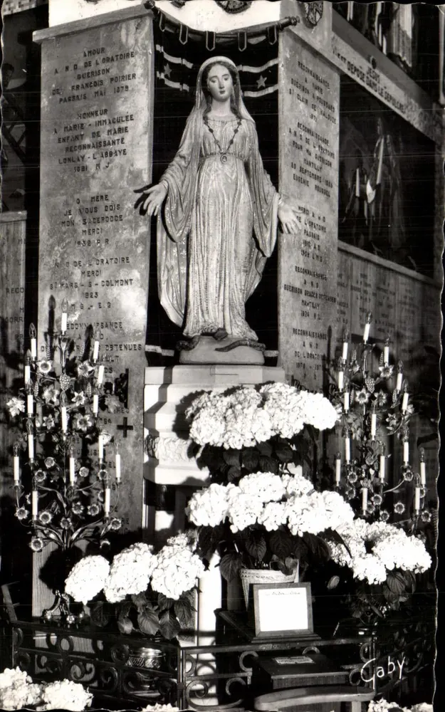Passais-la-Conception — Estátua de Nossa Senhora do Oratório — Edições Gaby, Nantes - Frente
