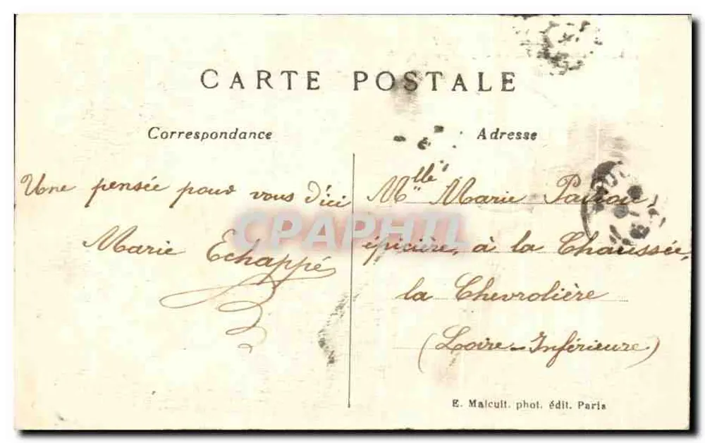 Paris - Le Sacré-Cœur de Montmartre et la Savoyarde - E.M. n°5014 - Rückseite