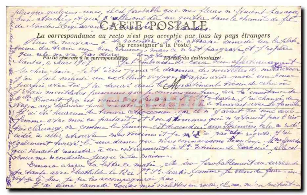 NANTES - O Castelo — Cour intérieure — Arnaud-Nezais, Nantes, n°3 - Verso