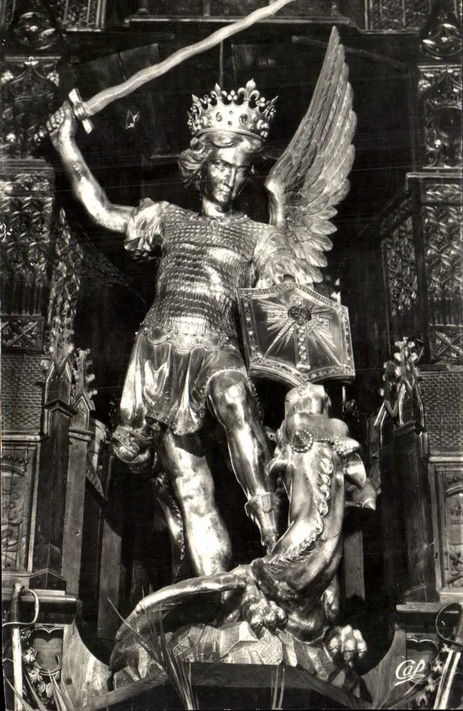 Le Mont-Saint-Michel — Statue de saint Michel archange — C.A.P. (Paris) - Vorderseite