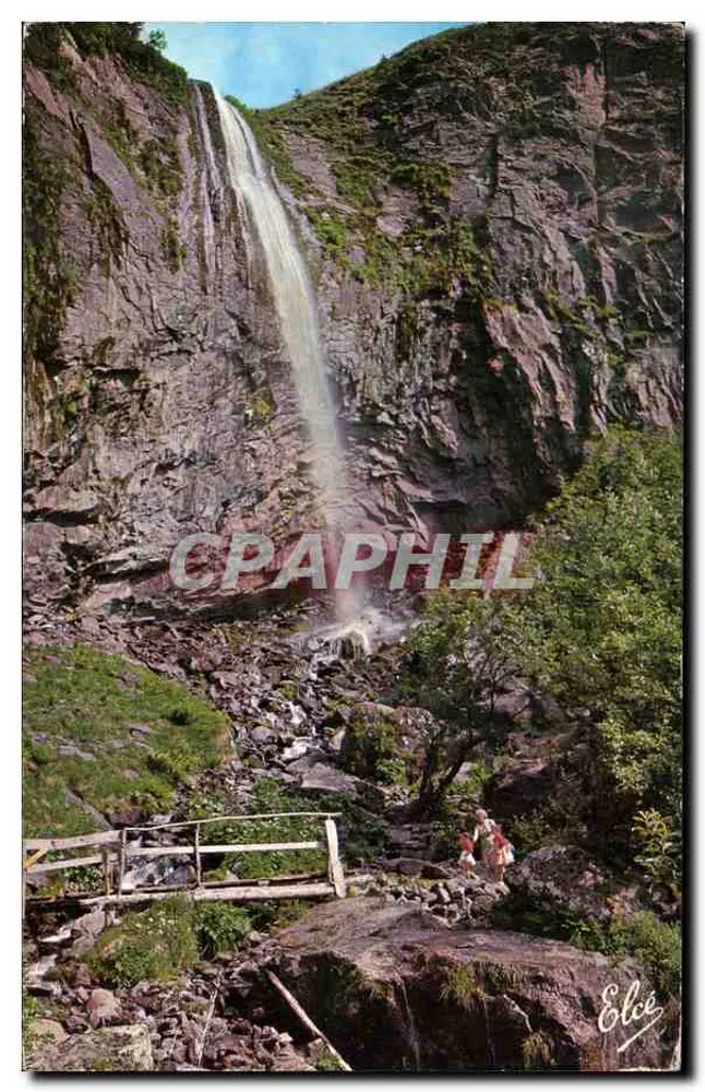 Der Große Wasserfall, der von den Plateaux de Durbize herabfließt — Puy-de-Dôme — Verlag Elcici, n° P 1555 - Vorderseite
