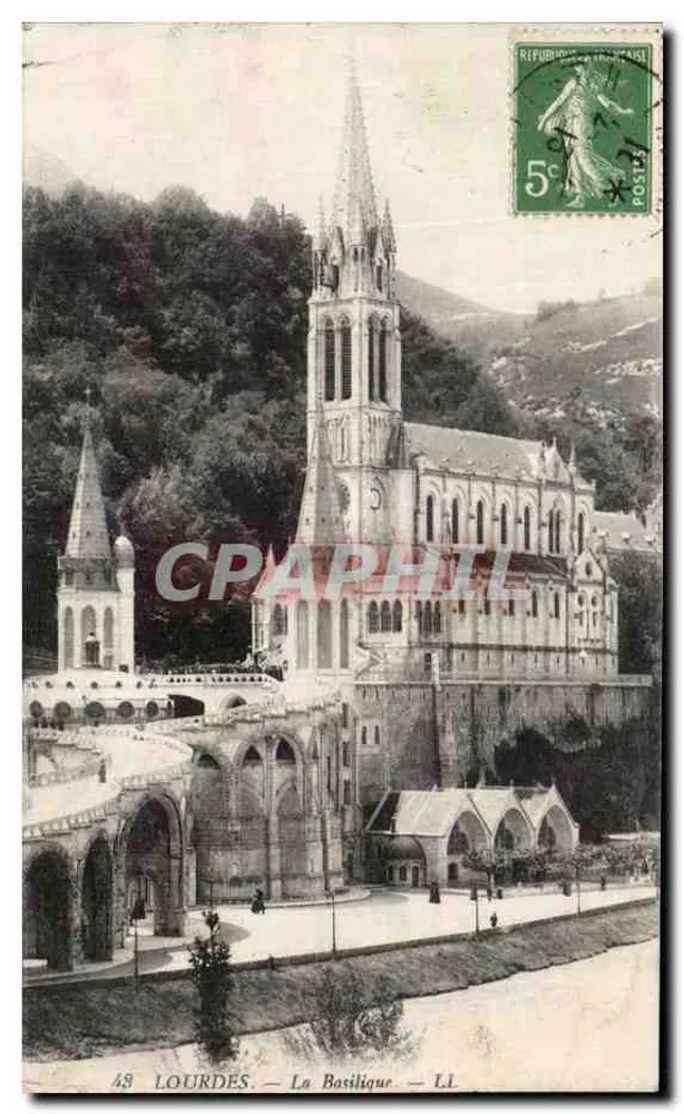 Lourdes — A Basílica — editor L.I. n°48 - Frente