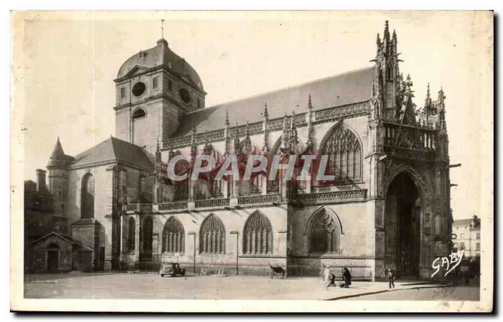 Alençon (Orne) — Igreja Nossa Senhora (século XV) — Saby - Frente