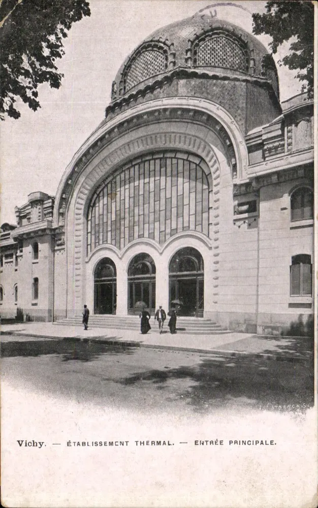 Vichy — Establecimiento Termal — Entrada Principal — Editor Starack - Anverso