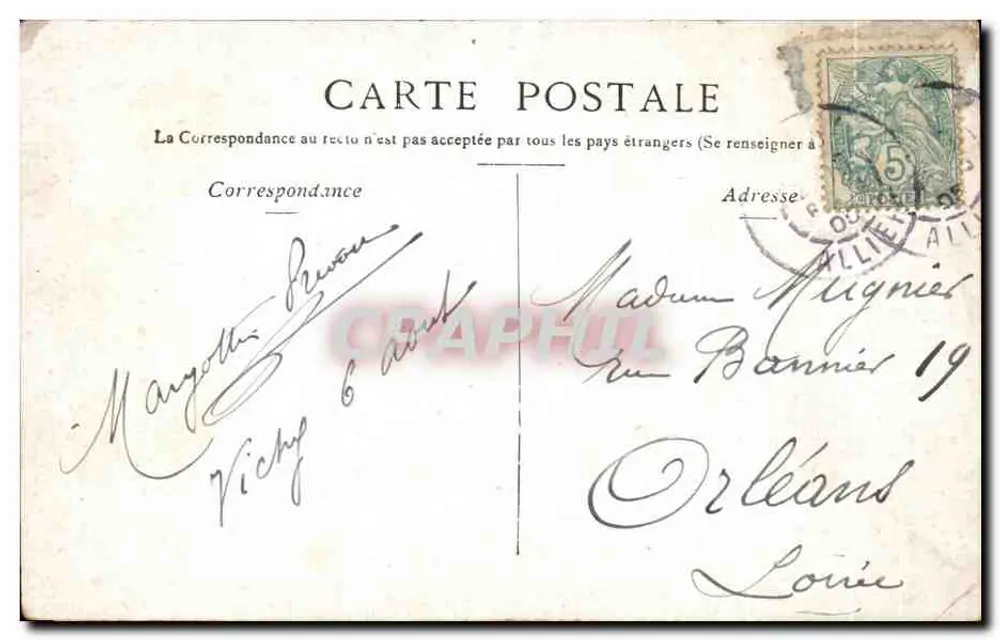 Vichy — Establecimiento Termal — Entrada Principal — Editor Starack - Reverso