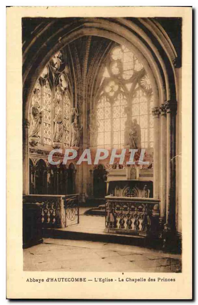Abtei HAUTECOMBE — Die Kirche - Die Kapelle der Prinzen - Vorderseite