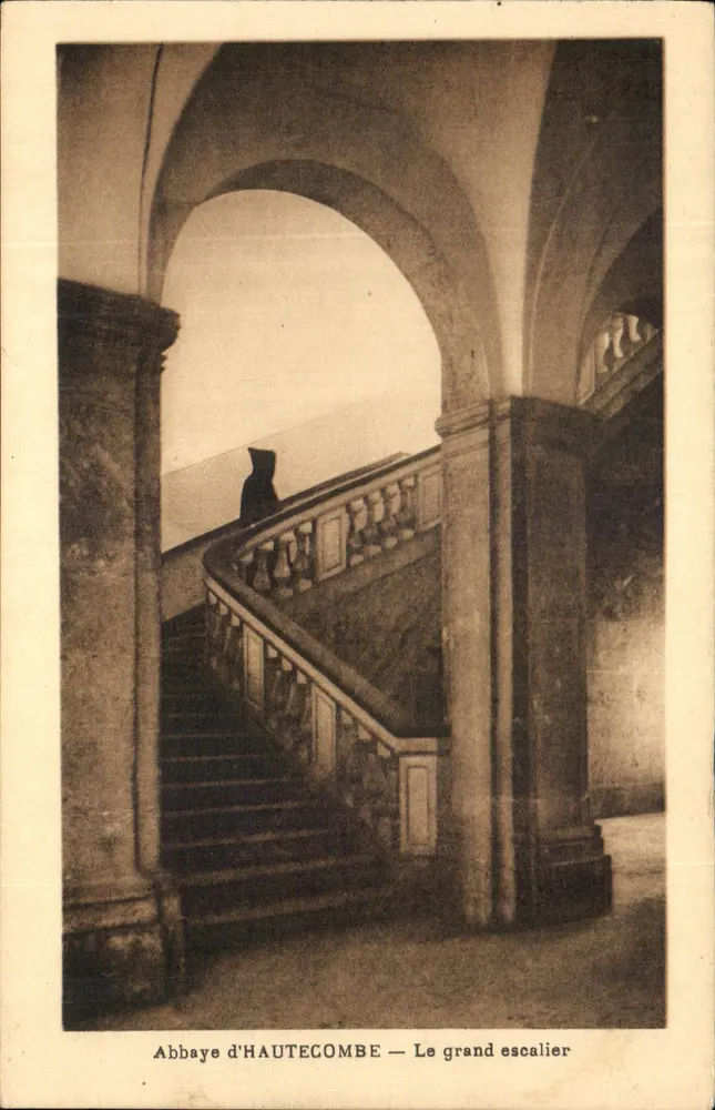 Abbaye d'HAUTECOMBE — Der große Treppenaufgang - Vorderseite