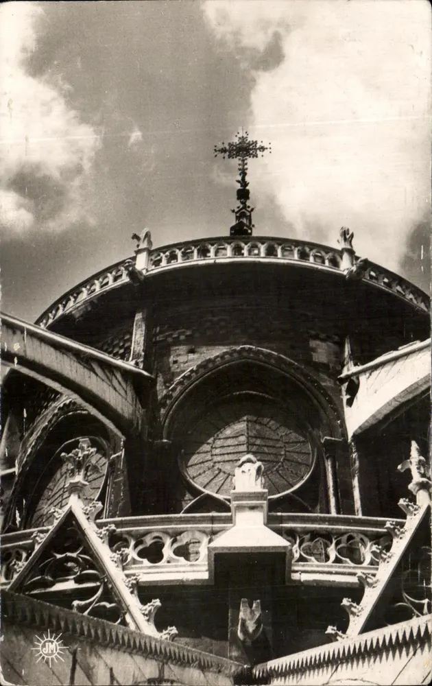 Catedral Notre-Dame de Paris — vista da torre — editor JM - Frente