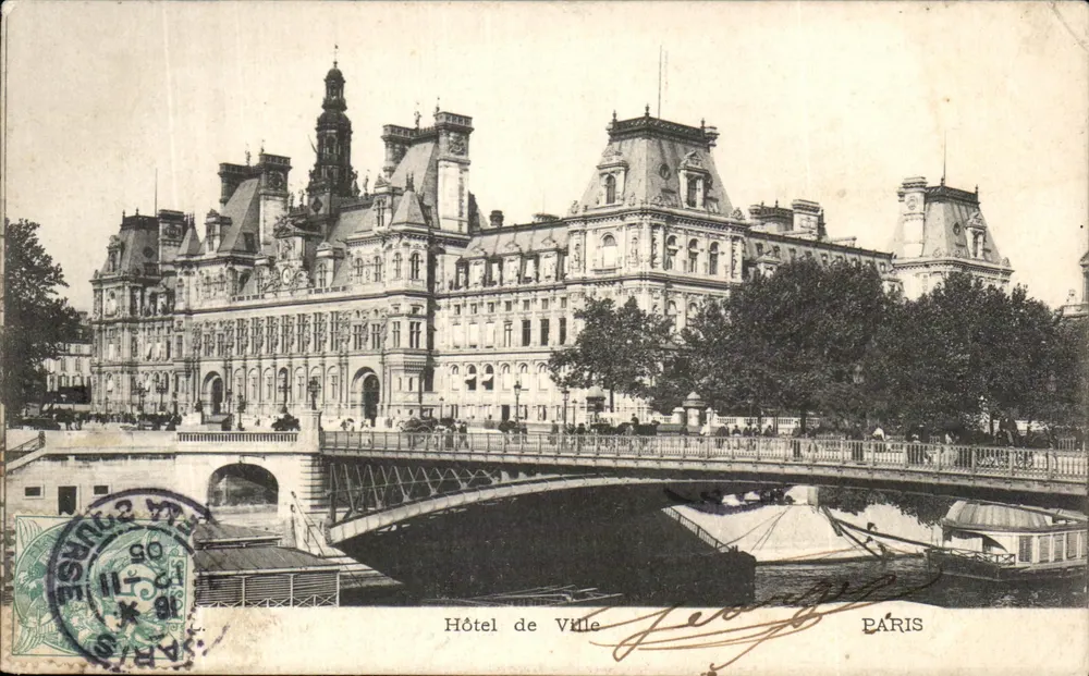 Hôtel de Ville — Paris — editor Georges, número de série não visível - Frente