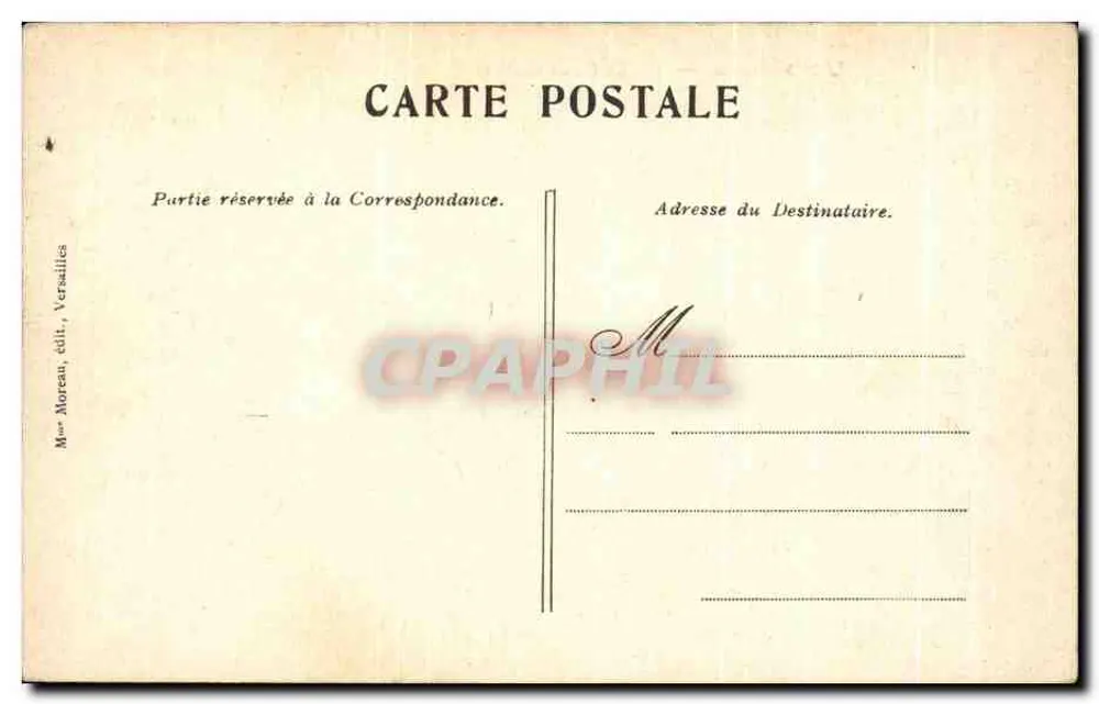 Versailles — Grand-Trianon — editor Moreau, Versailles - Verso
