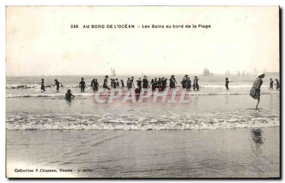 Nantes - Am Rand des Ozeans — Die Bäder am Strand — Sammlung F. Chapeau, Nantes - 3e mille - Vorderseite