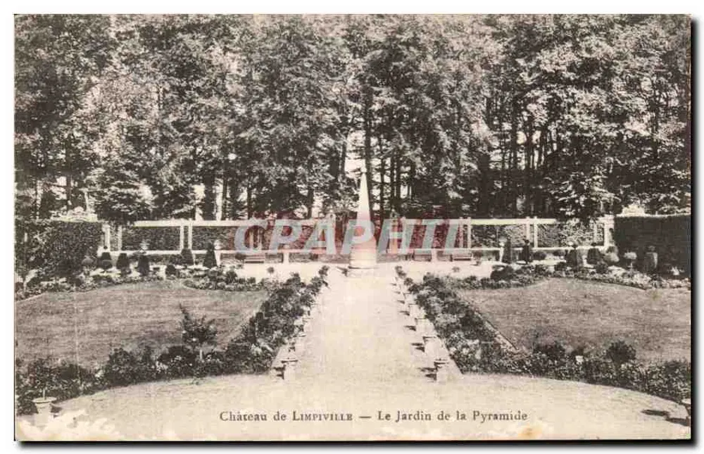 Castelo de Limpiville — O Jardim da Pirâmide - Frente