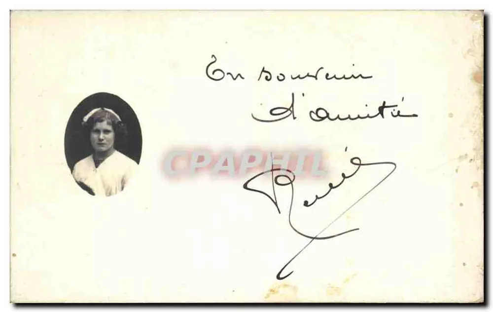 Schwester — unterschriebene Karte — Paris, Verlag unbekannt - Vorderseite