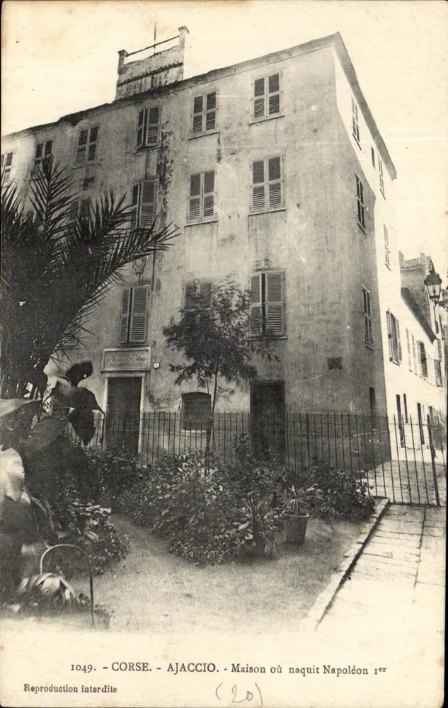 Ajaccio - Haus, in dem Napoleon I geboren wurde — Reproduktion verboten — Sammlung J. Moretti, Corte (Korsika) - Vorderseite