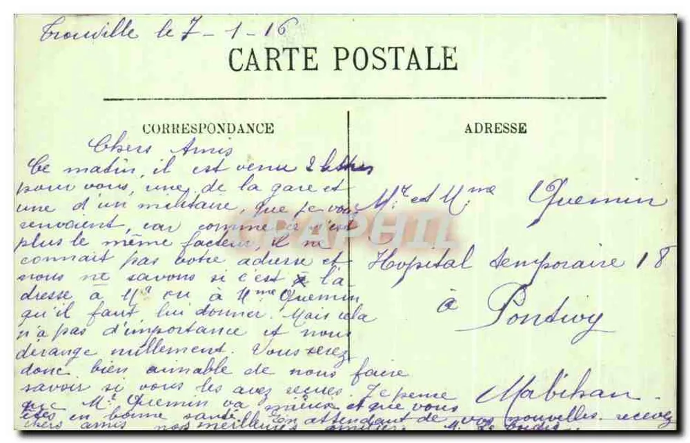 Trouville — Allgemeiner Blick auf den Kai — LL. n°114 - Rückseite