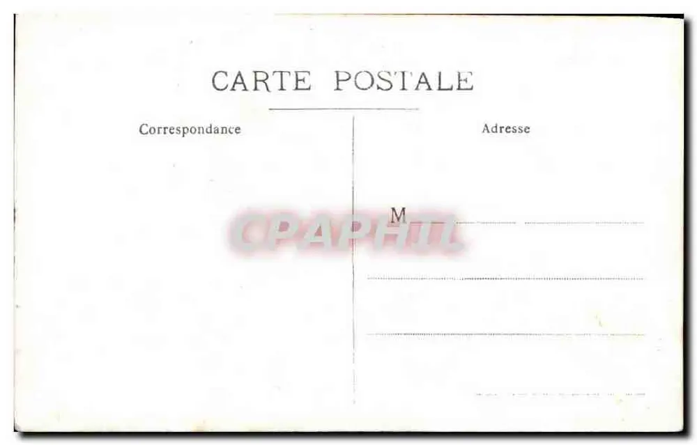 Mulher e menina — traje da época — carta postal em branco - Verso