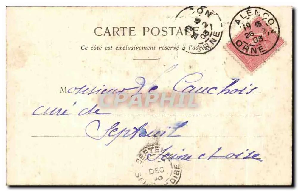 La Porte de la Laiterie — Scènes Normandes — A. Pounard, Clucé (Abbeville) - Rückseite