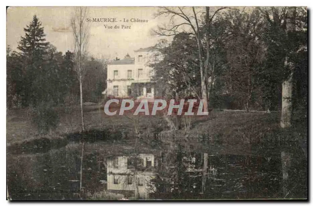 St-Maurice — Le Château Vue du Parc — éditeur non visible - Frente