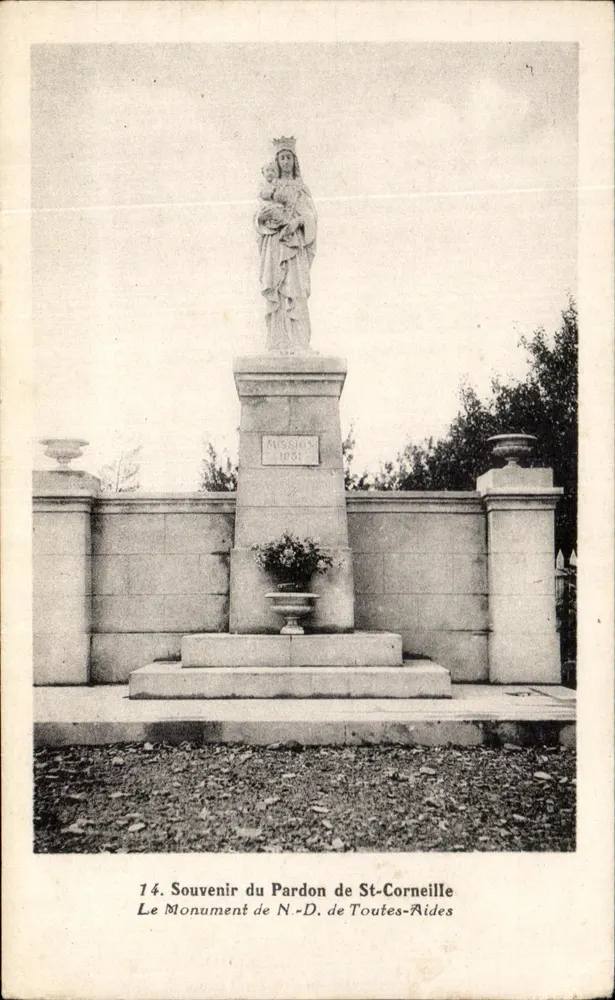 Monument des Verzeihens von St-Corneille — Erinnerung an die Mission von 1891 — unbekannter Verleger, Nr. 14 - Vorderseite
