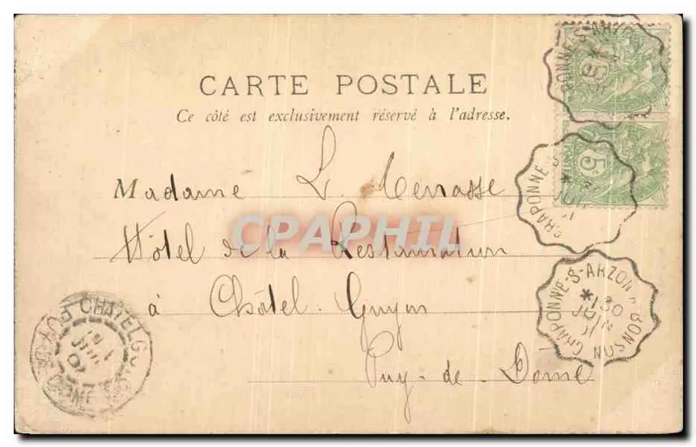 Zwei Frauen im Kostüm — B.F., Paris — Nr. (1) - Rückseite