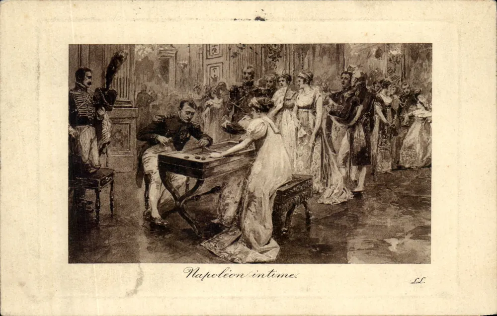 Napoleão íntimo — cena de salão — editor L.L. (série 1-6006) - Frente