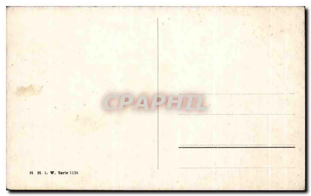 Waldlandschaft mit Dorf — Verlag H.H.I.W., Serie 1134 - Rückseite