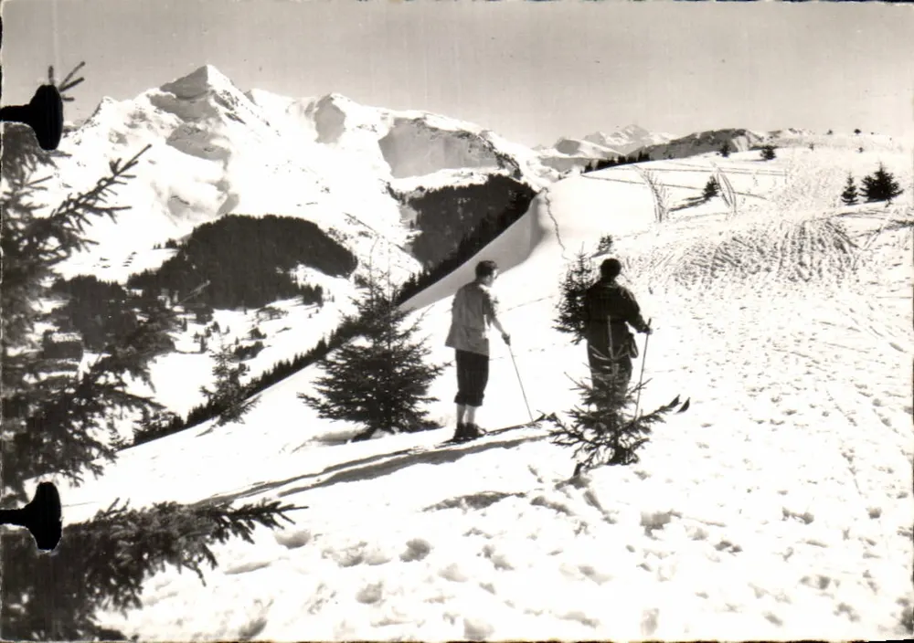 Morzine (Haute-Savoie) — Gipfel von Plenay, Pointe de Nion und Mont Blanc — Verlag nicht sichtbar - Vorderseite