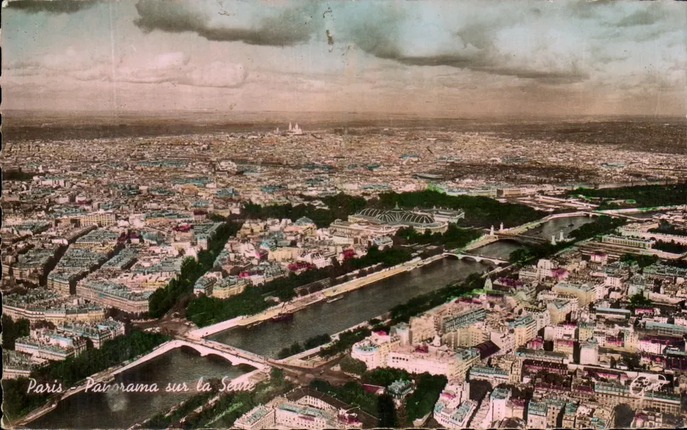 Paris - Panorama sobre a Sena — Fabricação Francesa, n° 4301 - Frente