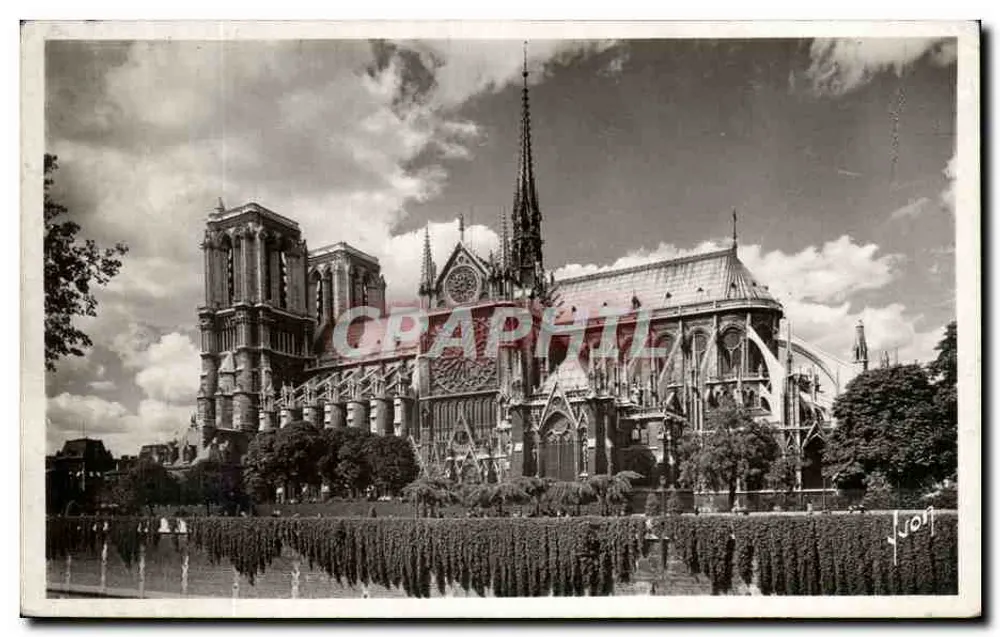 Notre-Dame de Paris — Ansicht des Square de l'Archevêché — Ausgabe 'Paris... en Flanant' n°25 - Vorderseite