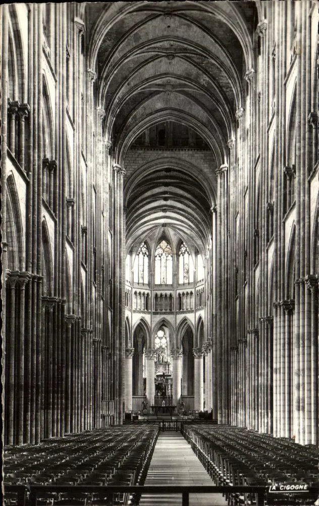 Grandi navate della Cattedrale — Rouen (Seine-Maritime) — Edizioni 'La Cigogne' - Recto
