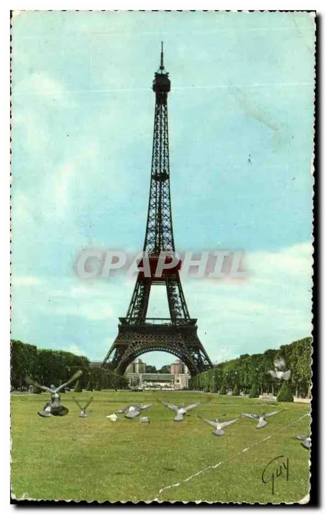 La Tour Eiffel — vue du Champ de Mars — éditeur Guy - Frente