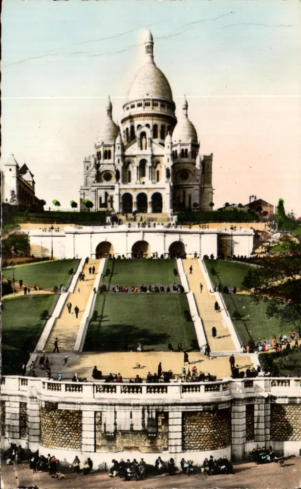 Paris - Der Sacré-Cœur — Panoramablick — Authentische Fotografie - Vorderseite