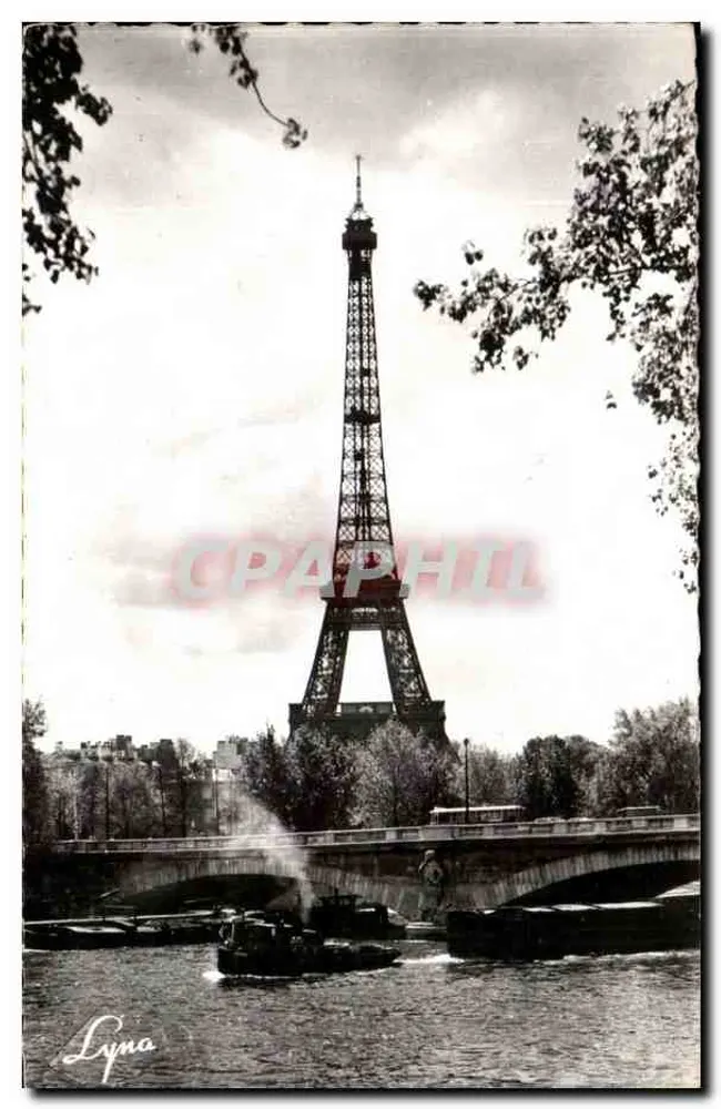 Eiffelturm — Ansicht von der Seine am Pont de l'Alma — veröffentlicht von Lympa - Vorderseite
