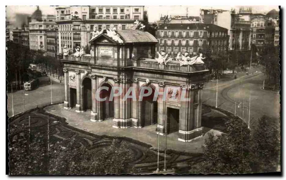 Madrid — A Porta de Alcalá — editor desconhecido, número de série não visível - Frente