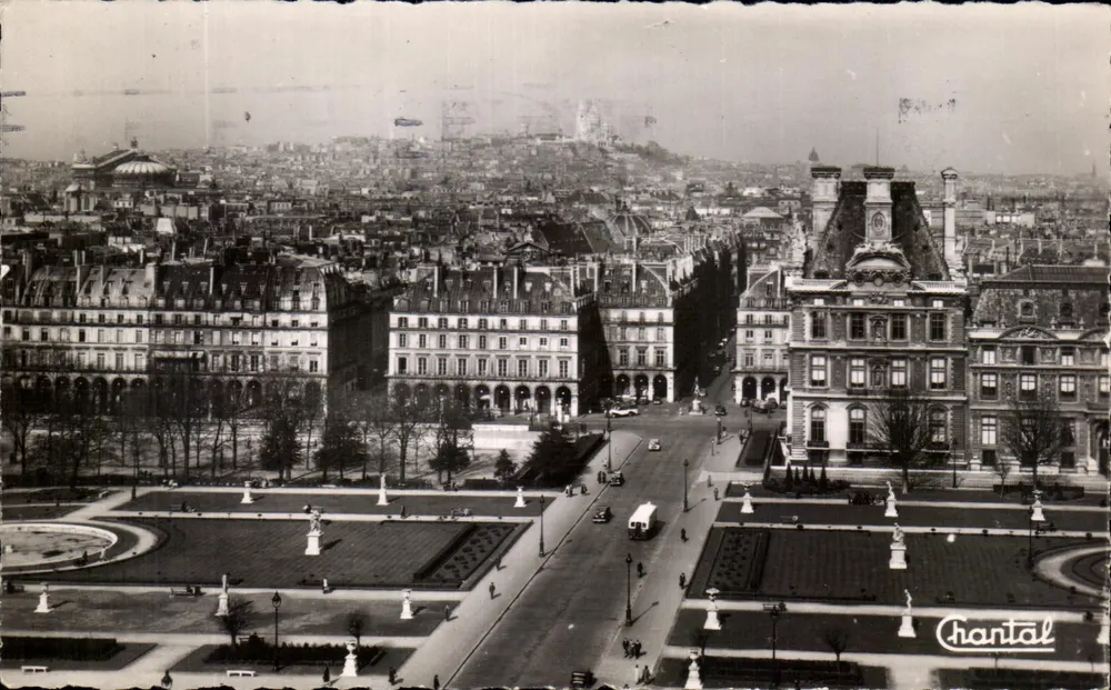 Paris — Panorama visto dos Telhados do Louvre — Éditions Chantal, n°486 - Frente