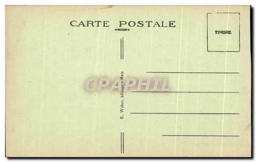 Metz — Nova Fonte - Pista — E. Weber, editor - Metz - Verso