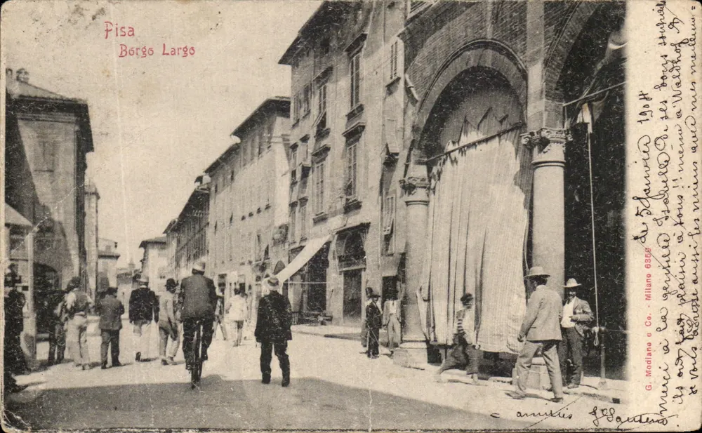 Pisa - Borgo Largo — G. Modiliano & Co. - n° 6856 - Vorderseite