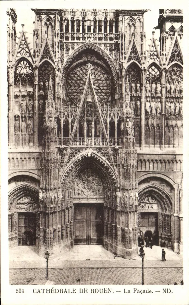 Catedral de Rouen — A Fachada — ND. - Frente