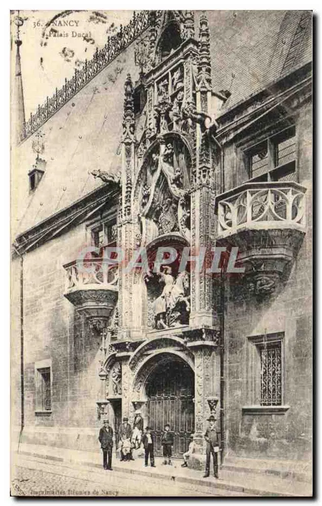 Nancy — Ducal Paleis — Drukkerij Frénières van Nancy, n°36 - Voorkant