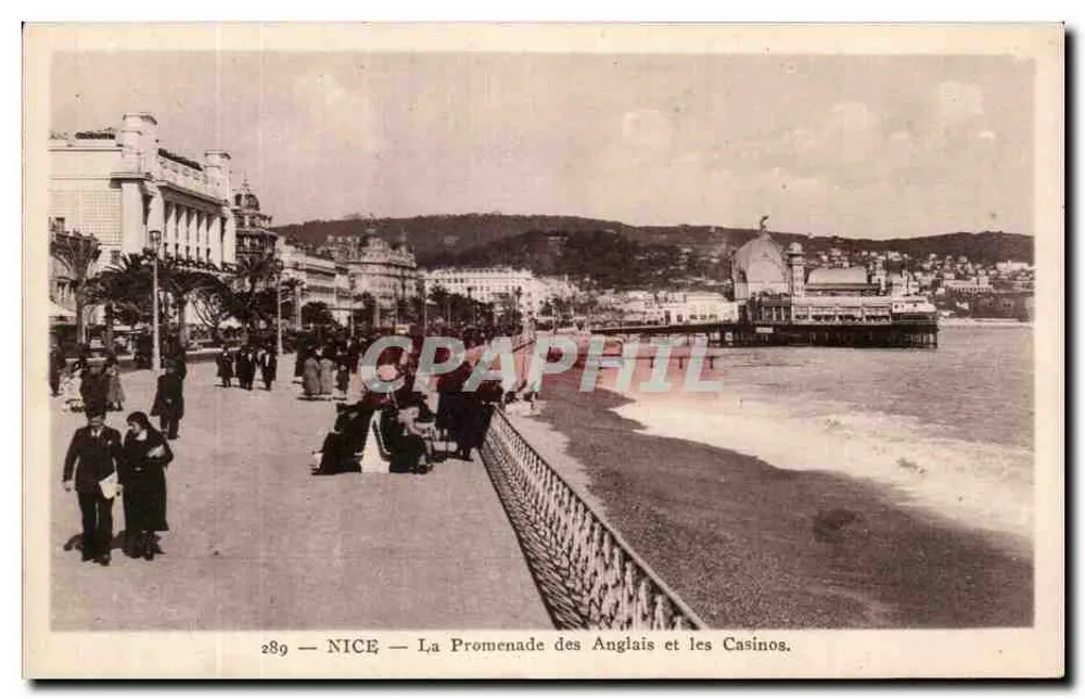 Nice — Die Promenade des Anglais und die Casinos — n°289 - Vorderseite