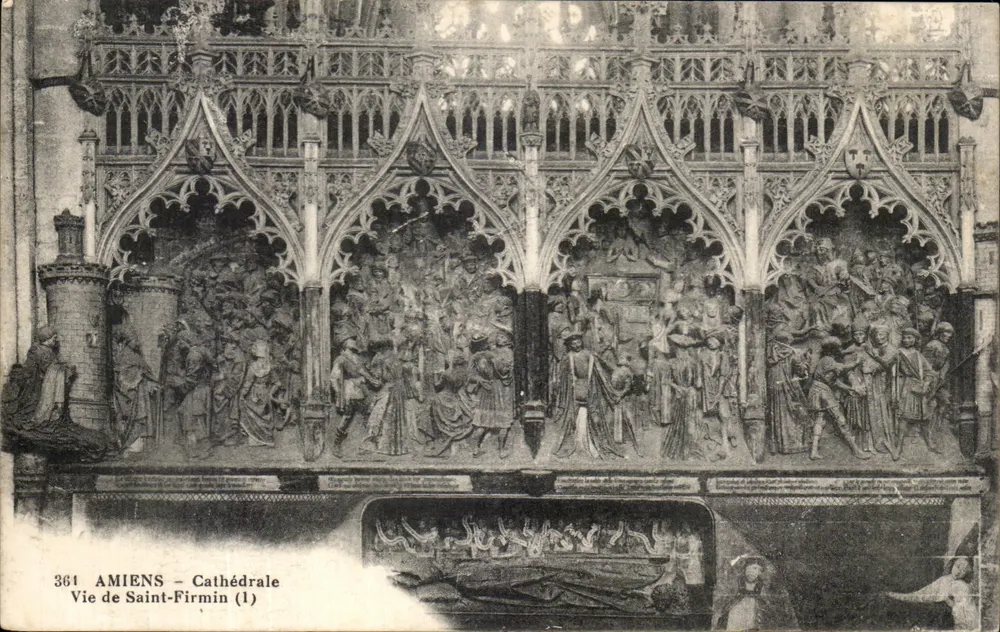 Amiens — Kathedrale Leben des Heiligen Firmin (1) - Vorderseite