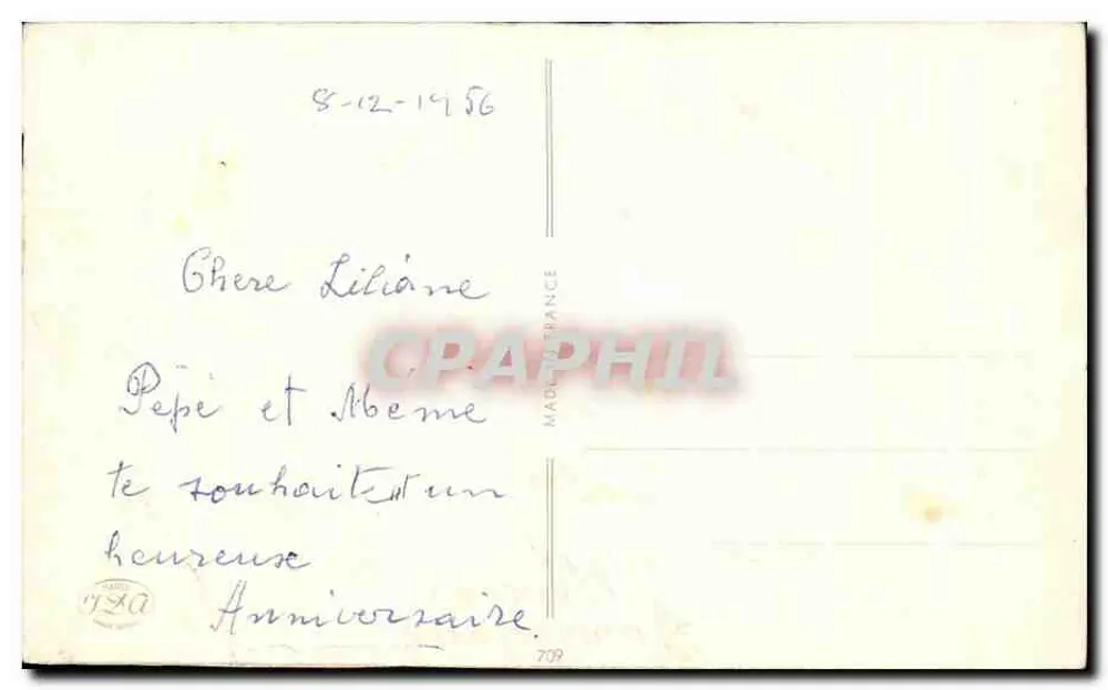 Roses — Strauß roter und rosa Rosen — Verlag 'MADE IN FRANCE' (Rückseite) - Rückseite