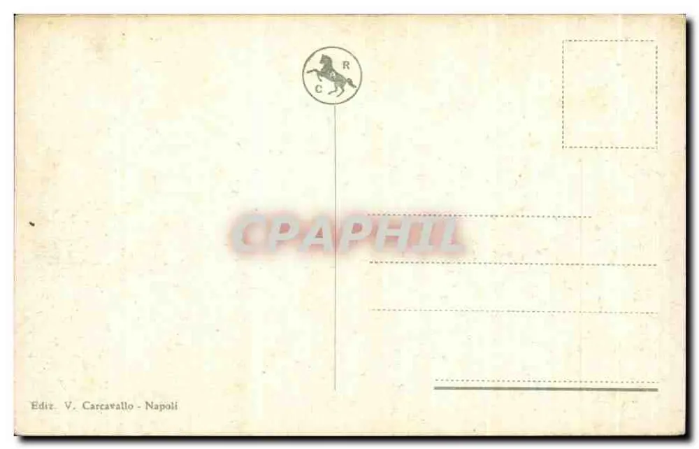 Nápoli - Palácio Real — editor V. Carcavallo - Verso