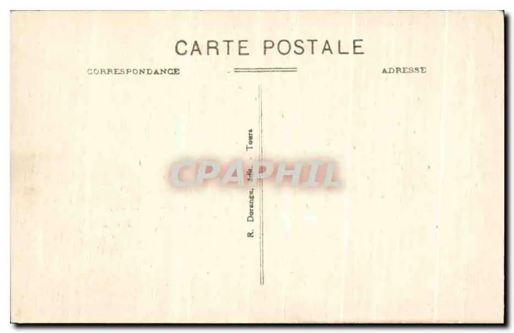 Saumur — O Castelo (m. h.) — R. Dorange, editora Tournai - Verso