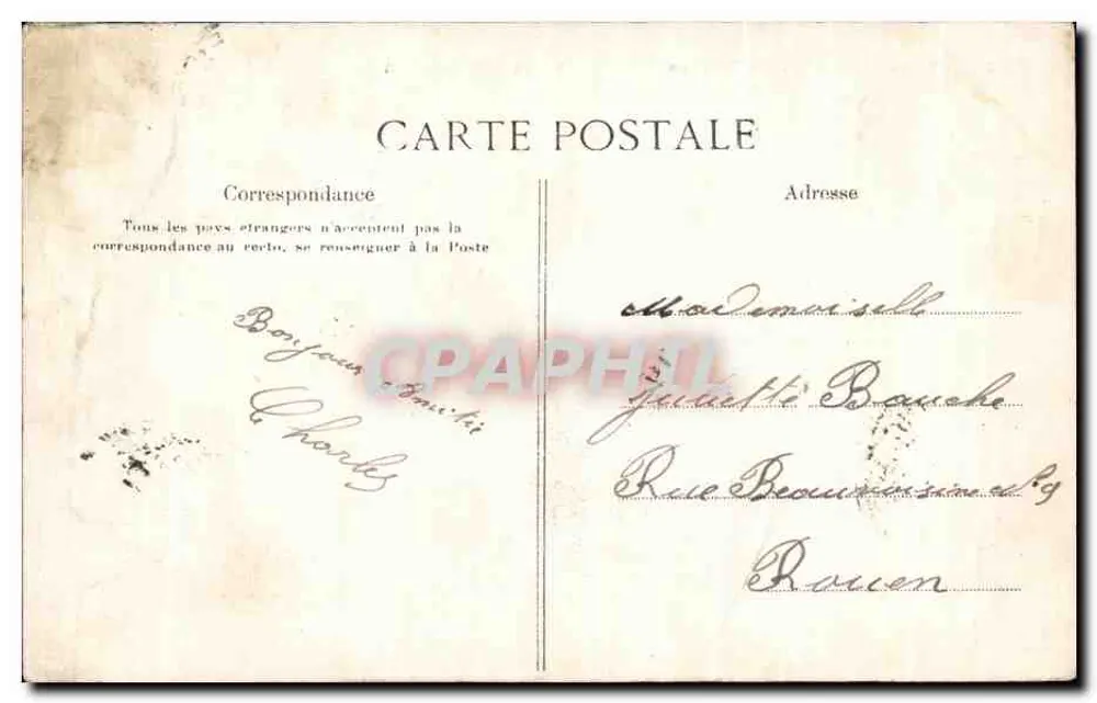 Versailles — Grand Trianon. Salon de Réception — Éditeur : S.A. (imprimé en bas à gauche) - Verso