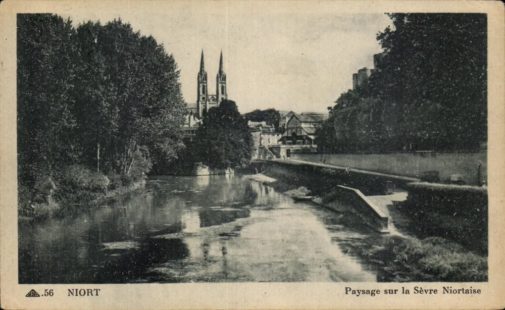 Niort — Paysage sur la Sèvre Niortaise — CI DES ARTS PHOTOMÉCANIQUES, n°56 - Vorderseite